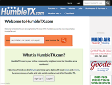 Tablet Screenshot of humbletx.com